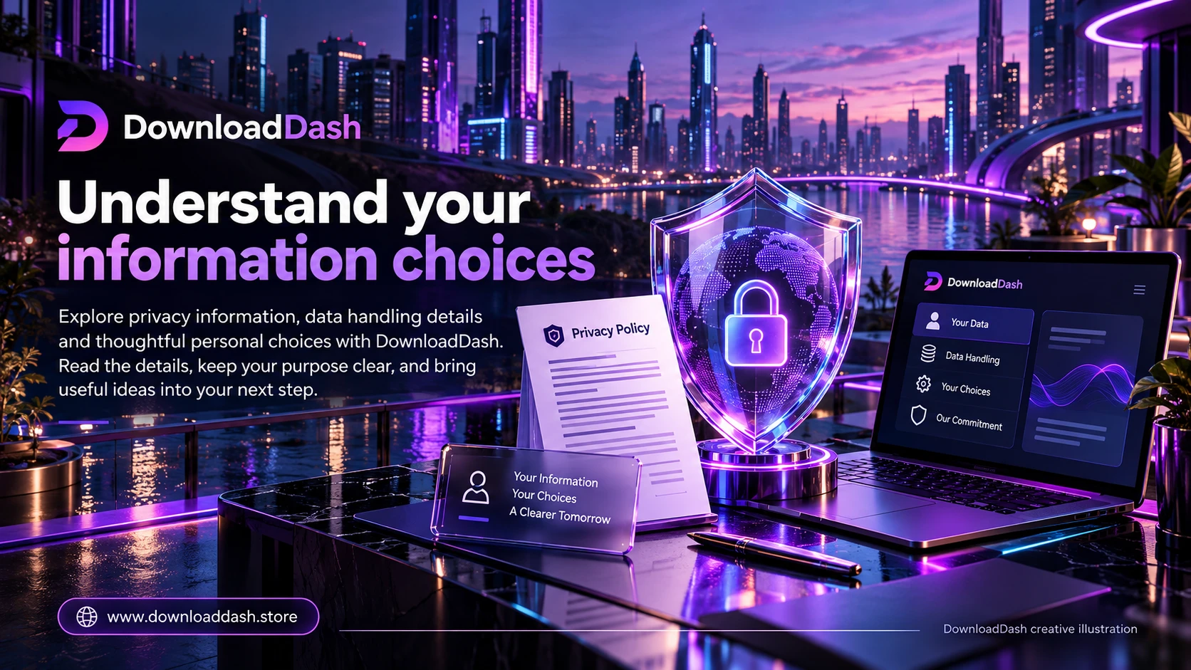DownloadDash Privacy Policy campaign illustration: Understand your information choices